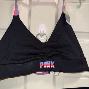 Victoria's Secret Pink Ultimate Bra with Multicolor Straps